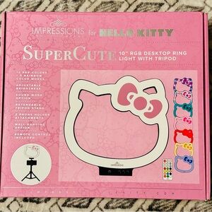 Hello Kitty RGB Desktop Ring Light with Tripod